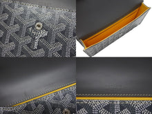 画像をギャラリービューアに読み込む, 新品未使用 GOYARD ゴヤール モンテカルロ ミニケース ミニバッグ ゴヤールディンキャンバス ヴォーゼルカーフスキン グレー 中古 4b004898