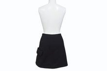 画像をギャラリービューアに読み込む, 極美品 Christian Dior クリスチャンディオール ラップスカート 7C21330A1106 サイズ34 ブラック ウール 中古 4b005233