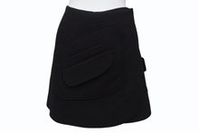 画像をギャラリービューアに読み込む, 極美品 Christian Dior クリスチャンディオール ラップスカート 7C21330A1106 サイズ34 ブラック ウール 中古 4b005233
