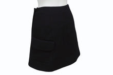 画像をギャラリービューアに読み込む, 極美品 Christian Dior クリスチャンディオール ラップスカート 7C21330A1106 サイズ34 ブラック ウール 中古 4b005233