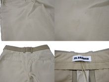 Load image into Gallery viewer, JIL SANDER ジルサンダー ショーツ ショートパンツ J03KA0230 サイズ32 切り替えデザイン ベージュ ウール レーヨン 美品 中古 4b005750