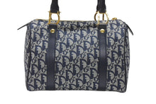 Load image into Gallery viewer, Christian Dior クリスチャンディオール スピーディ25 ハンドバッグ トロッター ネイビー ゴールド金具 美品 中古 4b005913