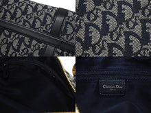 Load image into Gallery viewer, Christian Dior クリスチャンディオール スピーディ25 ハンドバッグ トロッター ネイビー ゴールド金具 美品 中古 4b005913