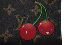画像をギャラリービューアに読み込む, 新品未使用 LOUIS VUITTON ルイヴィトン モノグラム ポルトフォイユ リサ 新作 二つ折り財布 M13420 村上隆 ブラウン 中古 4b006148