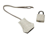 画像をギャラリービューアに読み込む, 未使用品 HERMES エルメス クロシェット カデナ キー セット ニロティカス ヒマラヤ シルバー金具 中古 4b006284