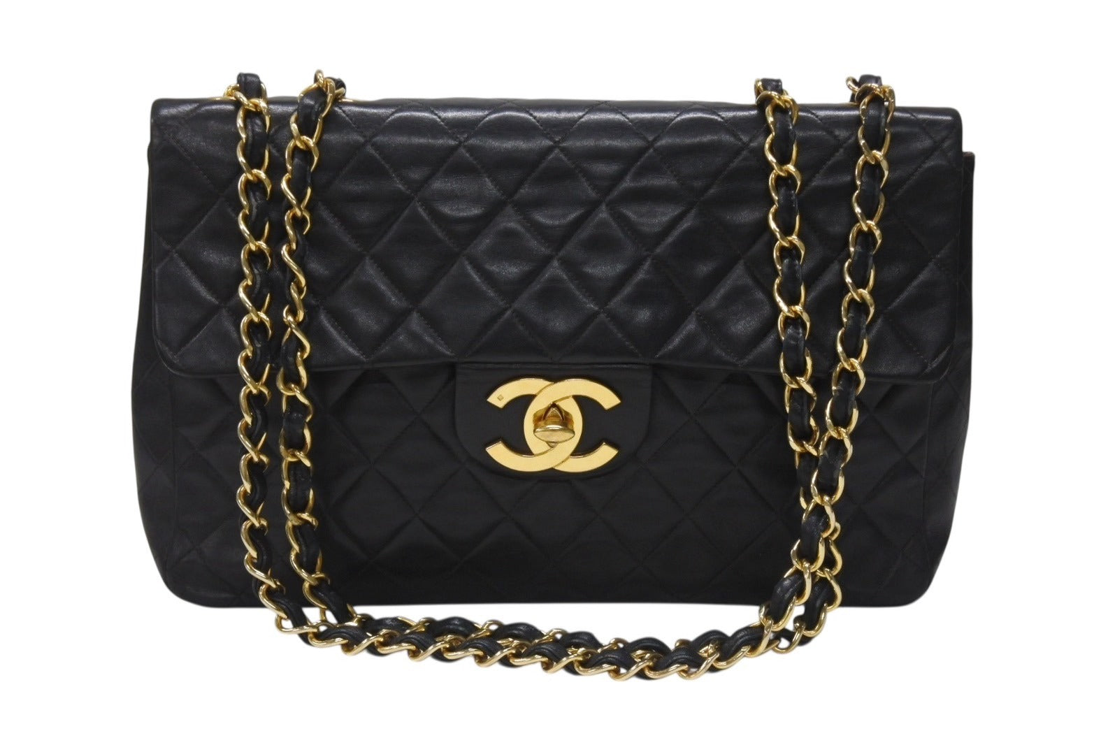 CHANEL シャネル デカマトラッセ Sフラップ Wチェーンショルダーバッグ