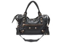 画像をギャラリービューアに読み込む, 極美品 BALENCIAGA バレンシアガ ザ ジャイアント シティ 2WAYハンドバッグ ショルダーバッグ ブラック ローズゴールド金具 中古 4b006828