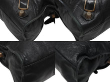 画像をギャラリービューアに読み込む, 極美品 BALENCIAGA バレンシアガ ザ ジャイアント シティ 2WAYハンドバッグ ショルダーバッグ ブラック ローズゴールド金具 中古 4b006828