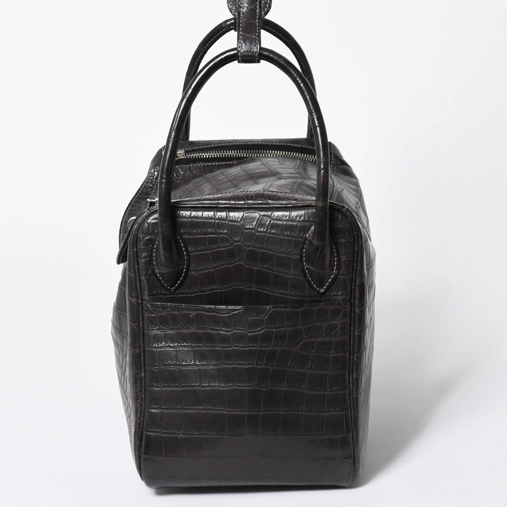 極美品 HERMES エルメス リンディ30 ハンドバッグ ニロティカスマット グラファイト ◻︎K刻印 シルバー金具 中古 4b012372