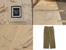 画像をギャラリービューアに読み込む, Dior ディオール テーラード ジャケット オールド ベージュ オールド ウール キュプラ サイズ L 良品 中古 4b010143