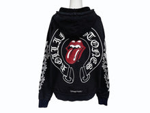 画像をギャラリービューアに読み込む, CHROME HEARTS クロムハーツ ジップアップパーカー フーディー サイズS リップアンドタン フローラルクロス ブラック 美品 中古 4b011058