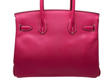 Load image into Gallery viewer, HERMES エルメス バーキン30 キャンディ ローズティリアン □O刻印 ヴォーエプソン シルバー金具 ハンドバッグ 美品 中古 4b011472