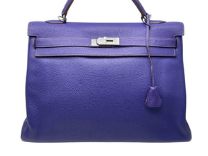 新品同様 HERMES エルメス ケリー 40 ハンドバッグ 2WAY アイリス トゴ シルバー金具 ◻︎N刻印 中古4b011574