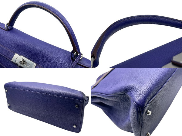 新品同様 HERMES エルメス ケリー 40 ハンドバッグ 2WAY アイリス トゴ シルバー金具 ◻︎N刻印 中古4b011574