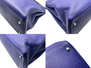 新品同様 HERMES エルメス ケリー 40 ハンドバッグ 2WAY アイリス トゴ シルバー金具 ◻︎N刻印 中古4b011574