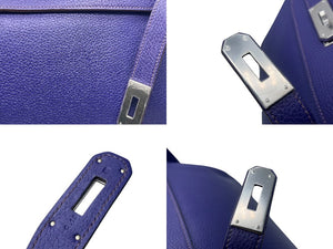 新品同様 HERMES エルメス ケリー 40 ハンドバッグ 2WAY アイリス トゴ シルバー金具 ◻︎N刻印 中古4b011574