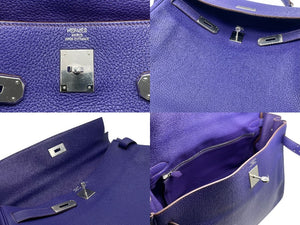 新品同様 HERMES エルメス ケリー 40 ハンドバッグ 2WAY アイリス トゴ シルバー金具 ◻︎N刻印 中古4b011574