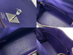 新品同様 HERMES エルメス ケリー 40 ハンドバッグ 2WAY アイリス トゴ シルバー金具 ◻︎N刻印 中古4b011574