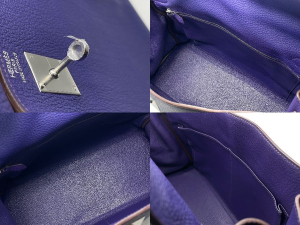 新品同様 HERMES エルメス ケリー 40 ハンドバッグ 2WAY アイリス トゴ シルバー金具 ◻︎N刻印 中古4b011574