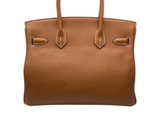Load image into Gallery viewer, 極美品 HERMES エルメス バーキン30 ハンドバッグ トゴ ゴールド ゴールド金具 D刻印 中古 4b011605