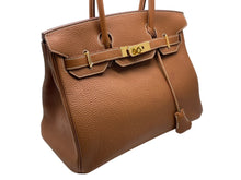 Load image into Gallery viewer, 極美品 HERMES エルメス バーキン30 ハンドバッグ トゴ ゴールド ゴールド金具 D刻印 中古 4b011605