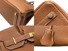 Load image into Gallery viewer, 極美品 HERMES エルメス バーキン30 ハンドバッグ トゴ ゴールド ゴールド金具 D刻印 中古 4b011605