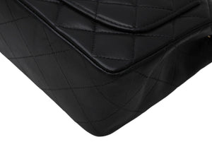 極美品 CHANEL シャネル ミニマトラッセ17 Sフラップ Sチェーンショルダーバッグ 8番台 ココマーク ラムスキン ブラック 中古 4b011617