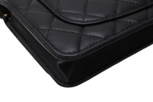 Load image into Gallery viewer, 新品同様 CHANEL シャネル チェーンショルダーウォレット 長財布 AP3807 ランダム番台 ココマーク ラムスキン ブラック 中古 4b011764
