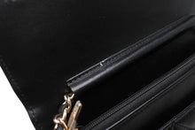 Load image into Gallery viewer, 新品同様 CHANEL シャネル チェーンショルダーウォレット 長財布 AP3807 ランダム番台 ココマーク ラムスキン ブラック 中古 4b011764