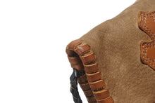 画像をギャラリービューアに読み込む, 極美品 CHROME HEARTS クロムハーツ スクエア クロスポシェット フリンジ ショルダーバッグ セメタリー クロスパッチ ブラウン 中古 4b006276