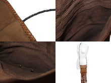 画像をギャラリービューアに読み込む, 極美品 CHROME HEARTS クロムハーツ スクエア クロスポシェット フリンジ ショルダーバッグ セメタリー クロスパッチ ブラウン 中古 4b006276