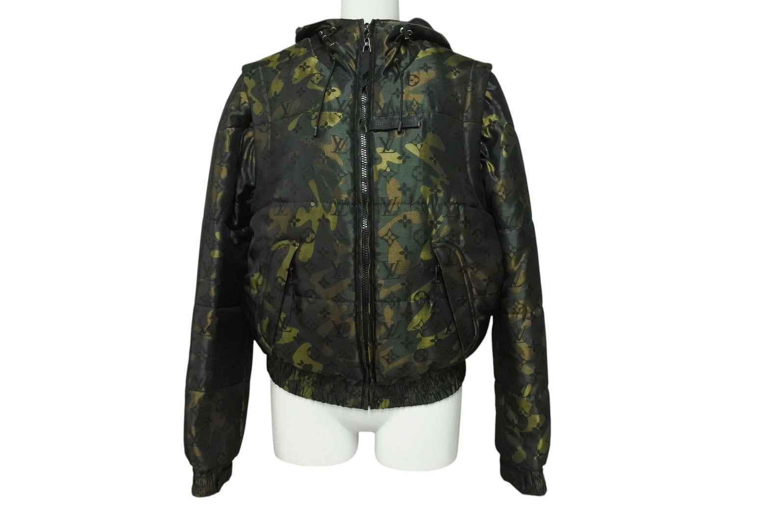 Louis Vuitton ルイヴィトン 2 way camo puffer jacket 2ウェイ