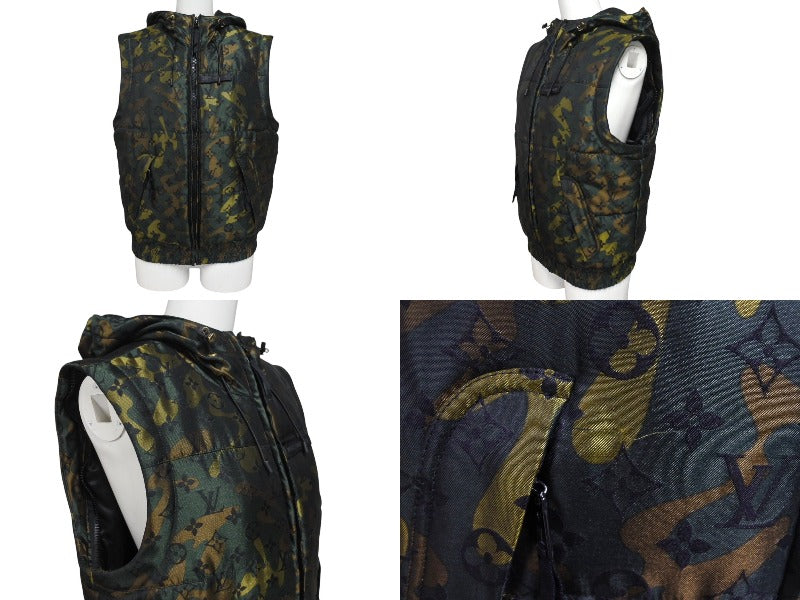 Louis Vuitton ルイヴィトン 2 way camo puffer jacket 2ウェイカモフラージュパファージャケット 美品 中古 4c070289