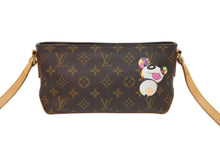 画像をギャラリービューアに読み込む, LOUIS VUITTON ルイヴィトン トロター ショルダーバッグ モノグラムパンダ 村上隆 ポシェット M51241 美品 中古 4c070570