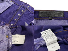画像をギャラリービューアに読み込む, CHROME HEARTS クロムハーツ LEVI'S リーバイス デニムパンツ サイズ36 クロスボール パープル コットン シルバ−925 美品 中古 4c070831