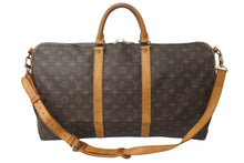 画像をギャラリービューアに読み込む, LOUIS VUITTON ルイヴィトン キーポル50 ボストンバック M41426 VI1910 モノグラム キャンパス ブラウン美品 中古 4c071228