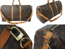 画像をギャラリービューアに読み込む, LOUIS VUITTON ルイヴィトン キーポル50 ボストンバック M41426 VI1910 モノグラム キャンパス ブラウン美品 中古 4c071228