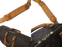 画像をギャラリービューアに読み込む, LOUIS VUITTON ルイヴィトン キーポル50 ボストンバック M41426 VI1910 モノグラム キャンパス ブラウン美品 中古 4c071228