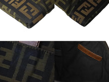 画像をギャラリービューアに読み込む, FENDI フェンディ サコッシュ ショルダーバッグ 7VA186 キャンバス レザー ブラウン ブラック ゴールド金具 美品 中古 4C071265