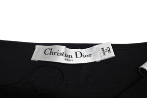 極美品 CHRISTIAN DIOR クリスチャンディオール キャミソール レディース サイズ 34 レーヨン ブラック 中古 4C071344