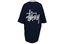 画像をギャラリービューアに読み込む, STUSSY ステューシー 半袖Ｔシャツ BASIC STÜSSY TEE リラックスフィット ネイビー コットン サイズL 美品 中古 4c075626