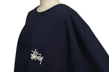 画像をギャラリービューアに読み込む, STUSSY ステューシー 半袖Ｔシャツ BASIC STÜSSY TEE リラックスフィット ネイビー コットン サイズL 美品 中古 4c075626