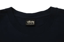 画像をギャラリービューアに読み込む, STUSSY ステューシー 半袖Ｔシャツ BASIC STÜSSY TEE リラックスフィット ネイビー コットン サイズL 美品 中古 4c075626