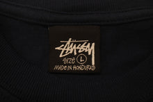 画像をギャラリービューアに読み込む, STUSSY ステューシー 半袖Ｔシャツ BASIC STÜSSY TEE リラックスフィット ネイビー コットン サイズL 美品 中古 4c075626