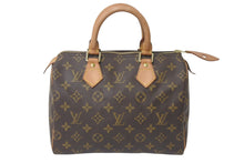 Load image into Gallery viewer, LOUIS VUITTON ルイヴィトン スピーディ25 ハンドバッグ M41528 モノグラム PVC レザー ゴールド金具 ブラウン 美品 中古 4c076290