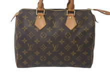 Load image into Gallery viewer, LOUIS VUITTON ルイヴィトン スピーディ25 ハンドバッグ M41528 モノグラム PVC レザー ゴールド金具 ブラウン 美品 中古 4c076290