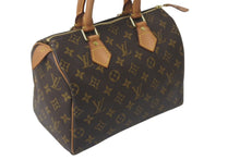 Load image into Gallery viewer, LOUIS VUITTON ルイヴィトン スピーディ25 ハンドバッグ M41528 モノグラム PVC レザー ゴールド金具 ブラウン 美品 中古 4c076290