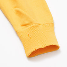 Load image into Gallery viewer, SAINT MICHAEL × DENIM TEARS セントマイケル × デニムティアーズ クルーネック スウェット SM-A21-0000-049 カラーイエロー サイズL 美品 中古 4b012003
