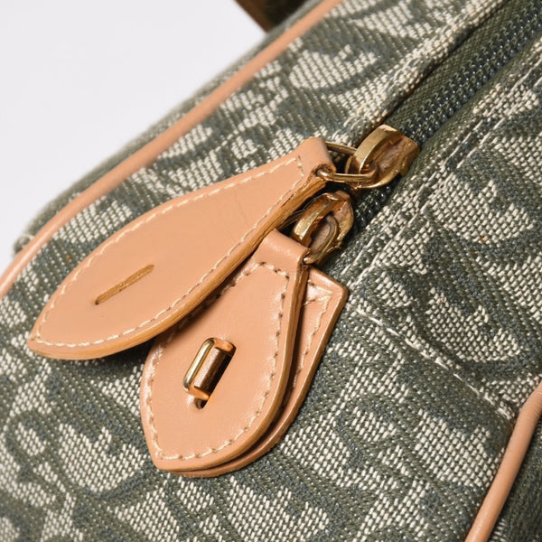Very Good Condition CHRISTIAN DIOR Trotter Pattern Double Saddle Bag MA-0091 Khaki Beige Gold Hardware Used 4a008410