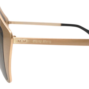 MIUMIU ミュウミュウ サングラス アイウェア SMU53N JAZ-1A1 サイズ58□14 135 ゴールド ブラック 美品 中古 4a000007